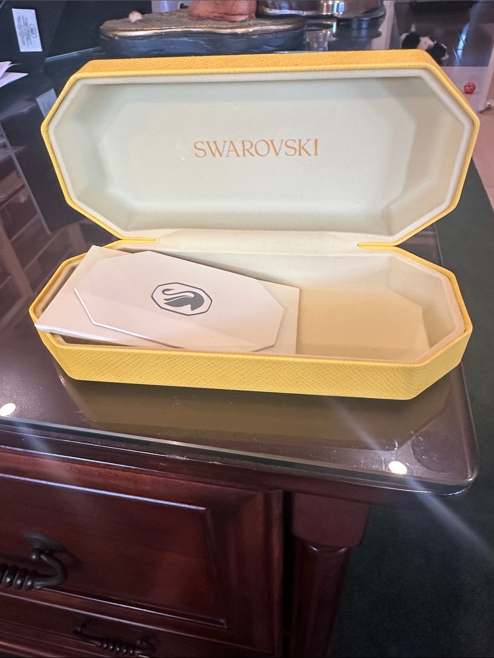 Swarovski Yellow Eyewear Jewelry Case